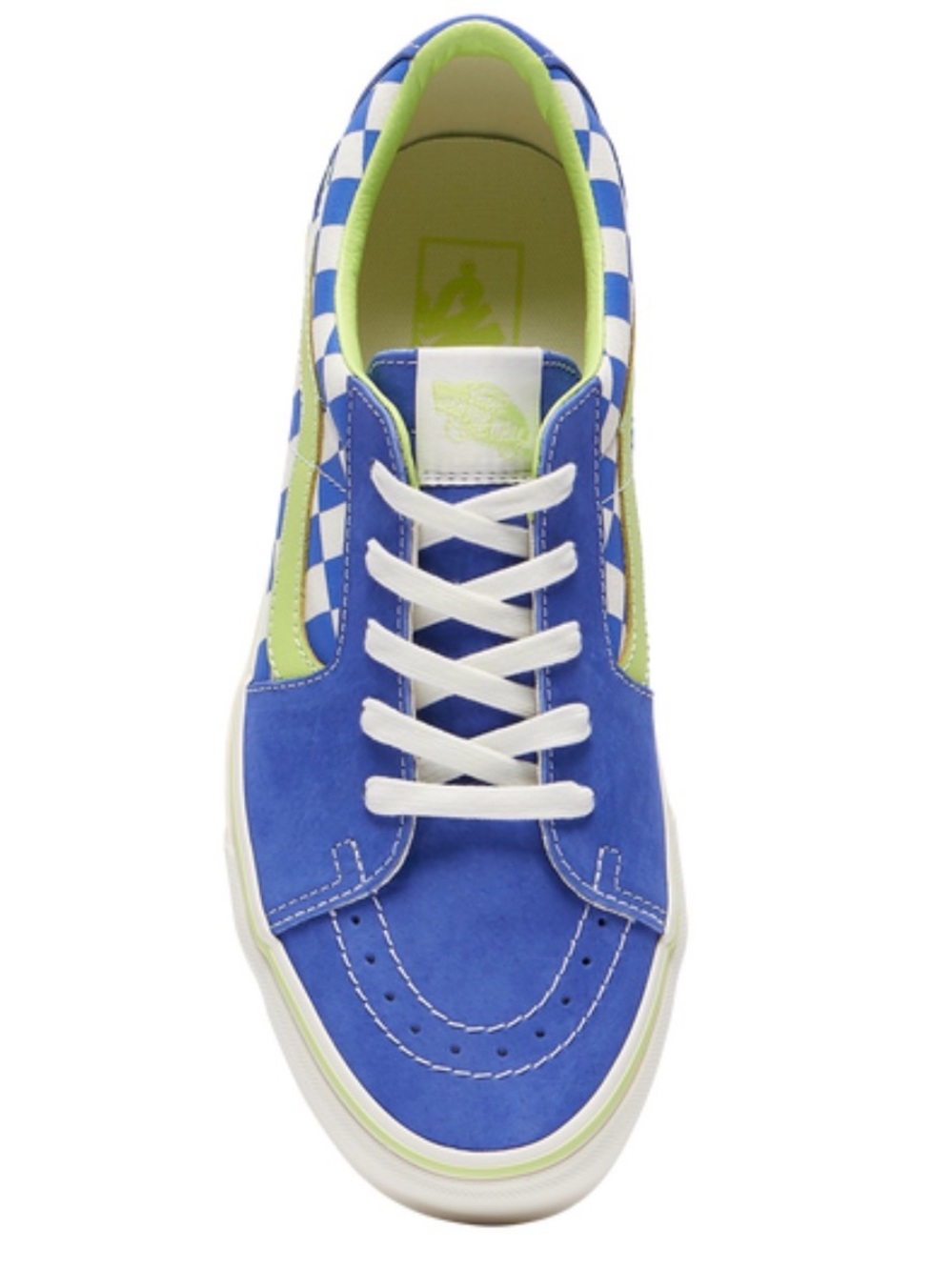 Vans Men’s Sk8 Low Blue Green Checkerboard Sneakers Size 12